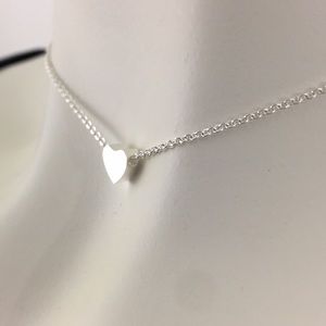 Traveling Heart Choker  + Tiny Heart Stud Earrings